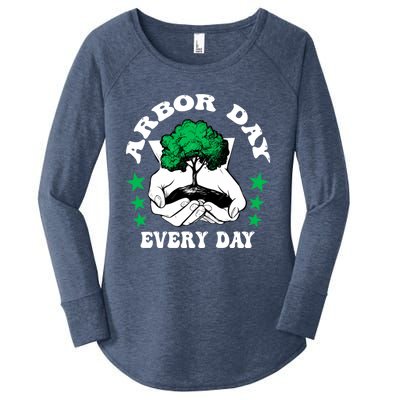 Arbor Day Everyday National Environtal Awareness Tree Gift Women's Perfect Tri Tunic Long Sleeve Shirt