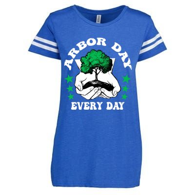 Arbor Day Everyday National Environtal Awareness Tree Gift Enza Ladies Jersey Football T-Shirt