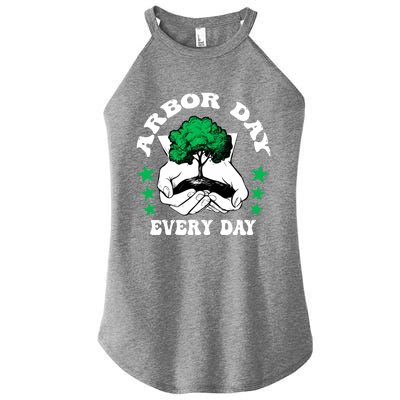 Arbor Day Everyday National Environtal Awareness Tree Gift Women's Perfect Tri Rocker Tank