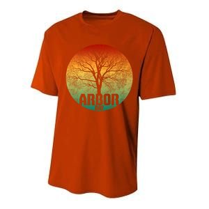 Arbor Day Earth Day Plant Trees Retro Nature Climate Earth Gift Performance Sprint T-Shirt