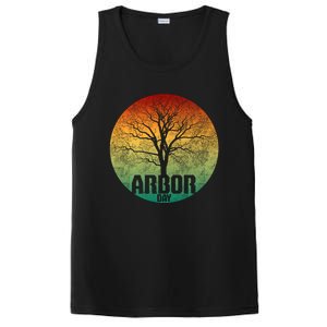 Arbor Day Earth Day Plant Trees Retro Nature Climate Earth Gift PosiCharge Competitor Tank