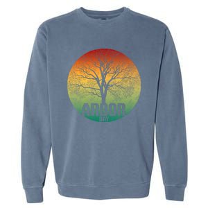 Arbor Day Earth Day Plant Trees Retro Nature Climate Earth Gift Garment-Dyed Sweatshirt