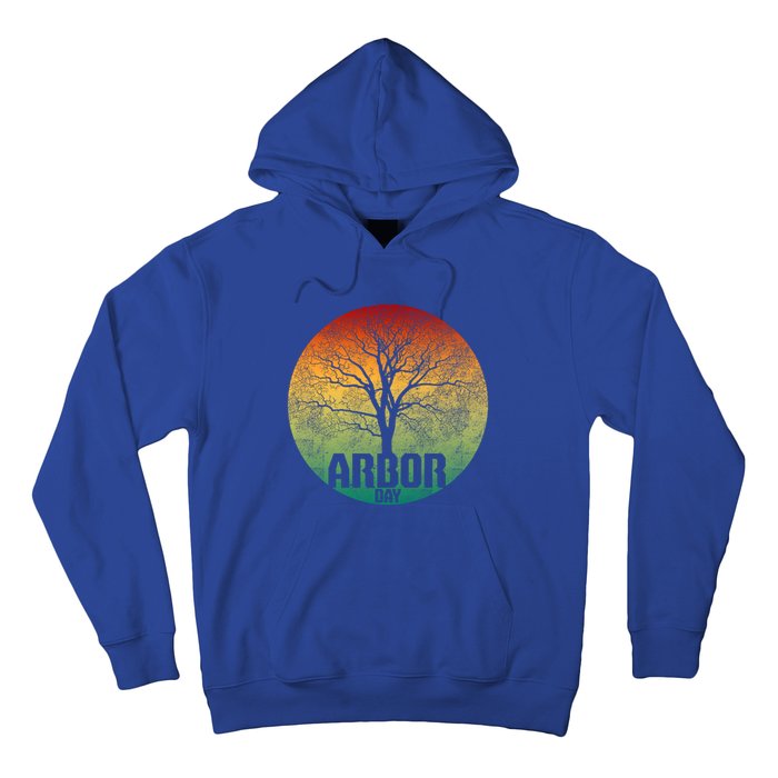 Arbor Day Earth Day Plant Trees Retro Nature Climate Earth Gift Hoodie