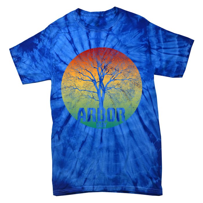 Arbor Day Earth Day Plant Trees Retro Nature Climate Earth Gift Tie-Dye T-Shirt