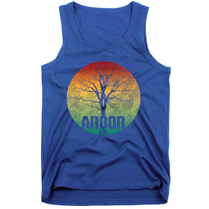 Arbor Day Earth Day Plant Trees Retro Nature Climate Earth Gift Tank Top