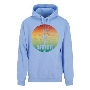 Arbor Day Earth Day Plant Trees Retro Nature Climate Earth Gift Unisex Surf Hoodie