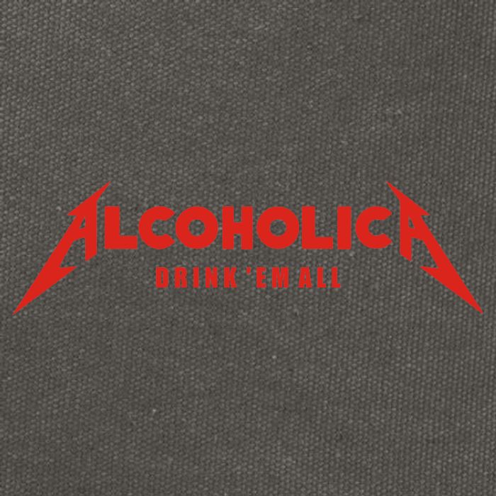 Alcoholica Drink 'Em All Cotton Canvas Backpack