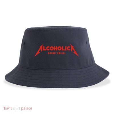 Alcoholica Drink 'Em All Sustainable Bucket Hat