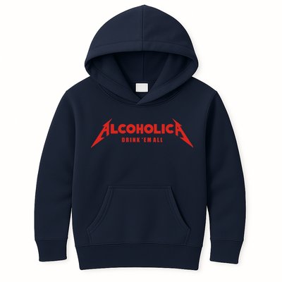 Alcoholica Drink 'Em All Kids Hoodie