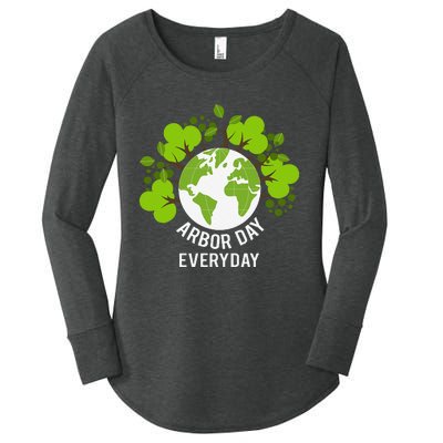 Arbor Day Everyday Earth Planet Anniversary Women's Perfect Tri Tunic Long Sleeve Shirt