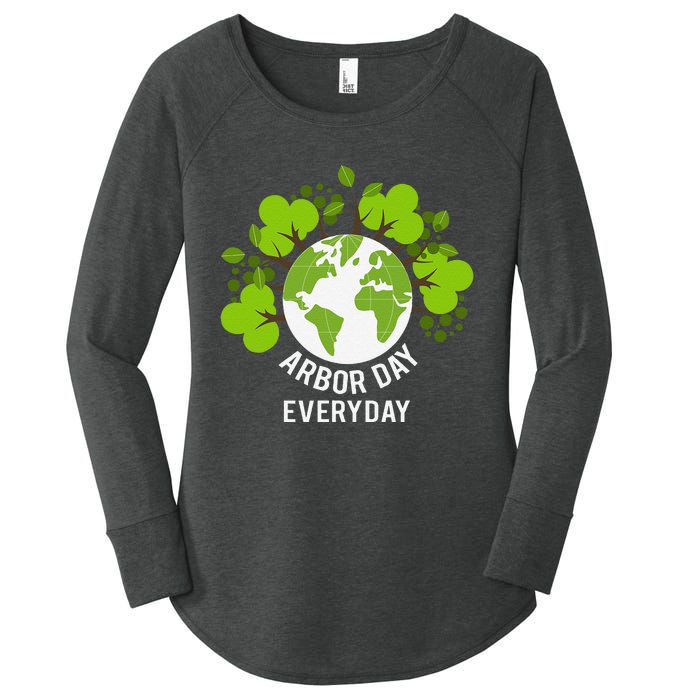 Arbor Day Everyday Earth Planet Anniversary Women's Perfect Tri Tunic Long Sleeve Shirt