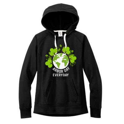 Arbor Day Everyday Earth Planet Anniversary Women's Fleece Hoodie