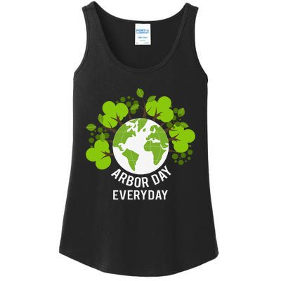 Arbor Day Everyday Earth Planet Anniversary Ladies Essential Tank