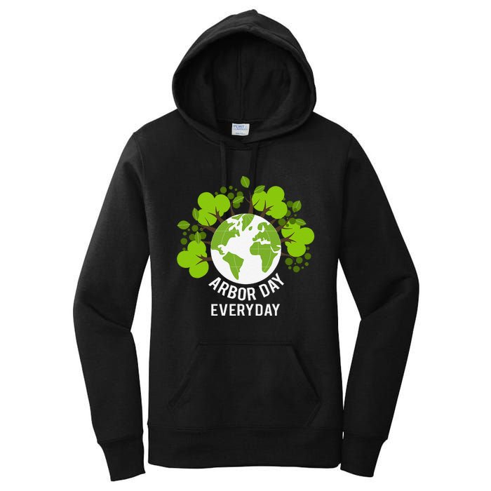 Arbor Day Everyday Earth Planet Anniversary Women's Pullover Hoodie