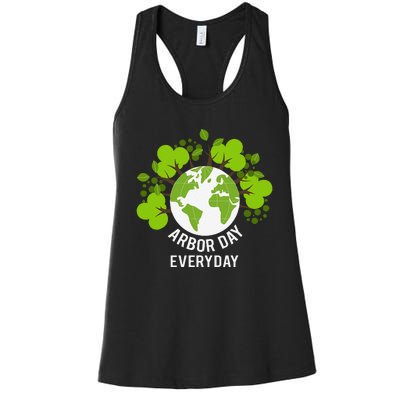 Arbor Day Everyday Earth Planet Anniversary Women's Racerback Tank