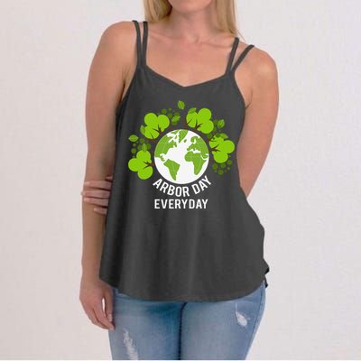 Arbor Day Everyday Earth Planet Anniversary Women's Strappy Tank