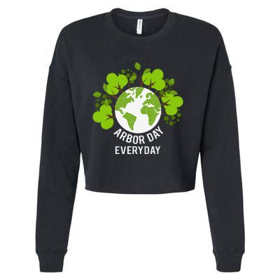 Arbor Day Everyday Earth Planet Anniversary Cropped Pullover Crew