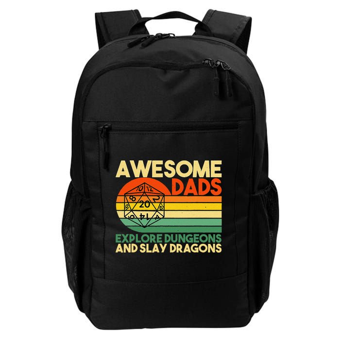 Awesome Dads Explore Dungeons Dm Rpg Dice Dragon Backpack