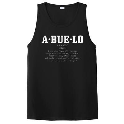 Abuelo Definition Funny Puerto Rican Mexican Fathers Day PosiCharge Competitor Tank