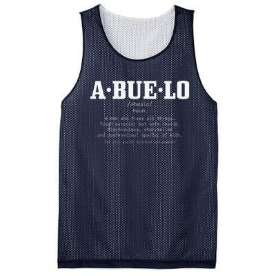 Abuelo Definition Funny Puerto Rican Mexican Fathers Day Mesh Reversible Basketball Jersey Tank