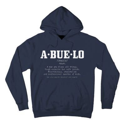 Abuelo Definition Funny Puerto Rican Mexican Fathers Day Tall Hoodie