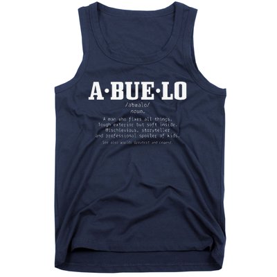 Abuelo Definition Funny Puerto Rican Mexican Fathers Day Tank Top