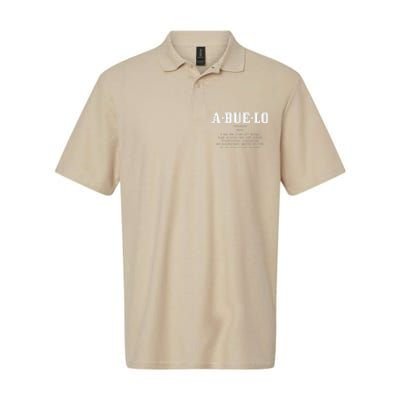 Abuelo Definition Funny Puerto Rican Mexican Fathers Day Softstyle Adult Sport Polo