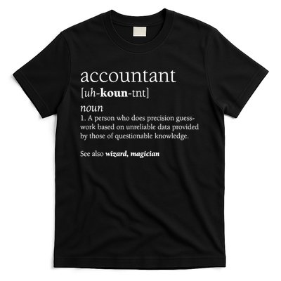 Accountant Definition Funny Accounting Gift TShirt T-Shirt