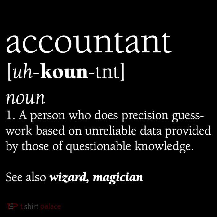 Accountant Definition Funny Accounting Gift TShirt Tall T-Shirt