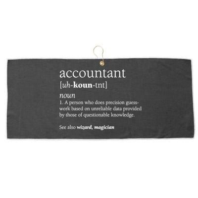 Accountant Definition Funny Accounting Gift TShirt Large Microfiber Waffle Golf Towel