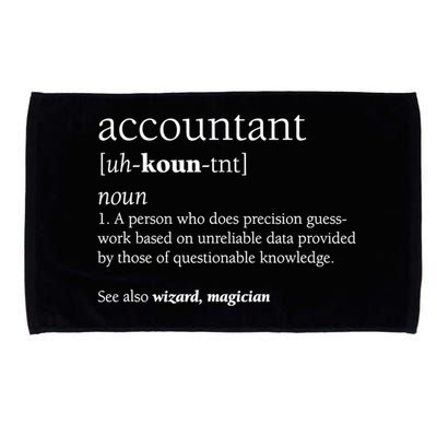 Accountant Definition Funny Accounting Gift TShirt Microfiber Hand Towel