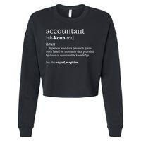 Accountant Definition Funny Accounting Gift TShirt Cropped Pullover Crew