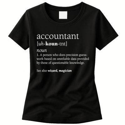 Accountant Definition Funny Accounting Gift TShirt Womens T-Shirt