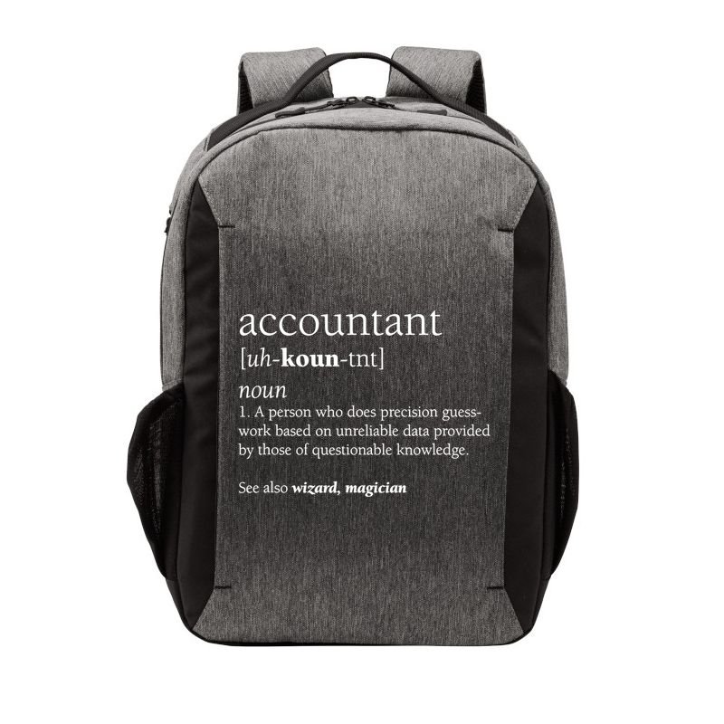 Accountant Definition Funny Accounting Gift TShirt Vector Backpack