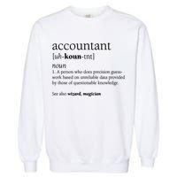 Accountant Definition Funny Accounting Gift TShirt Garment-Dyed Sweatshirt
