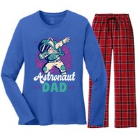 Astronaut Dad For The Galaxy For Father's Day Great Gift Women's Long Sleeve Flannel Pajama Set 