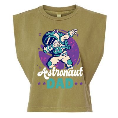 Astronaut Dad For The Galaxy For Father's Day Great Gift Garment-Dyed Women's Muscle Tee