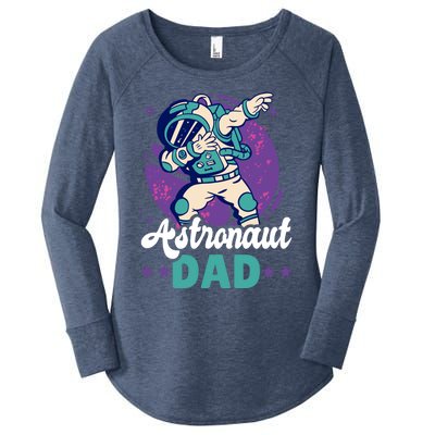 Astronaut Dad For The Galaxy For Father's Day Great Gift Women's Perfect Tri Tunic Long Sleeve Shirt