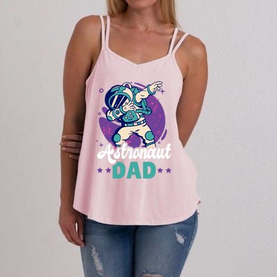 Astronaut Dad For The Galaxy For Father's Day Great Gift Women's Strappy Tank