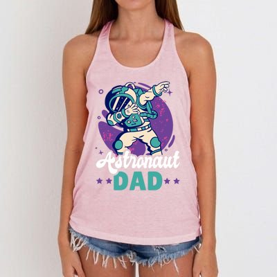 Astronaut Dad For The Galaxy For Father's Day Great Gift Women's Knotted Racerback Tank