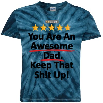 Awesome Dad Funny Gift Idea For Dad Kids Tie-Dye T-Shirt