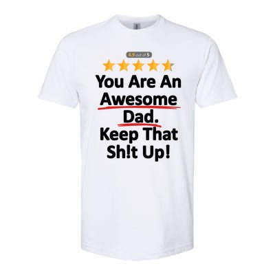 Awesome Dad Funny Gift Idea For Dad Softstyle® CVC T-Shirt