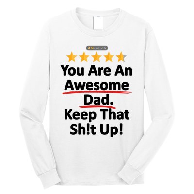 Awesome Dad Funny Gift Idea For Dad Long Sleeve Shirt