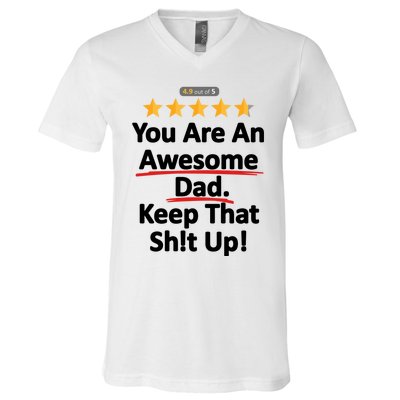 Awesome Dad Funny Gift Idea For Dad V-Neck T-Shirt