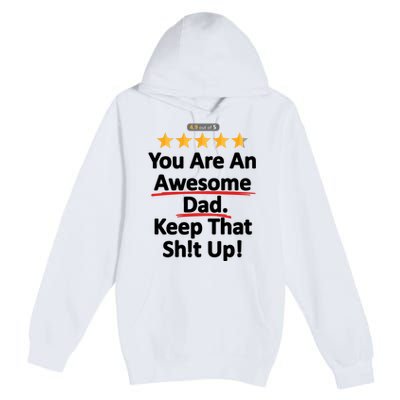 Awesome Dad Funny Gift Idea For Dad Premium Pullover Hoodie