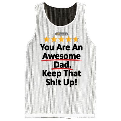 Awesome Dad Funny Gift Idea For Dad Mesh Reversible Basketball Jersey Tank