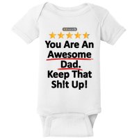 Awesome Dad Funny Gift Idea For Dad Baby Bodysuit