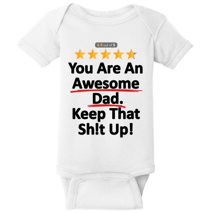 Awesome Dad Funny Gift Idea For Dad Baby Bodysuit