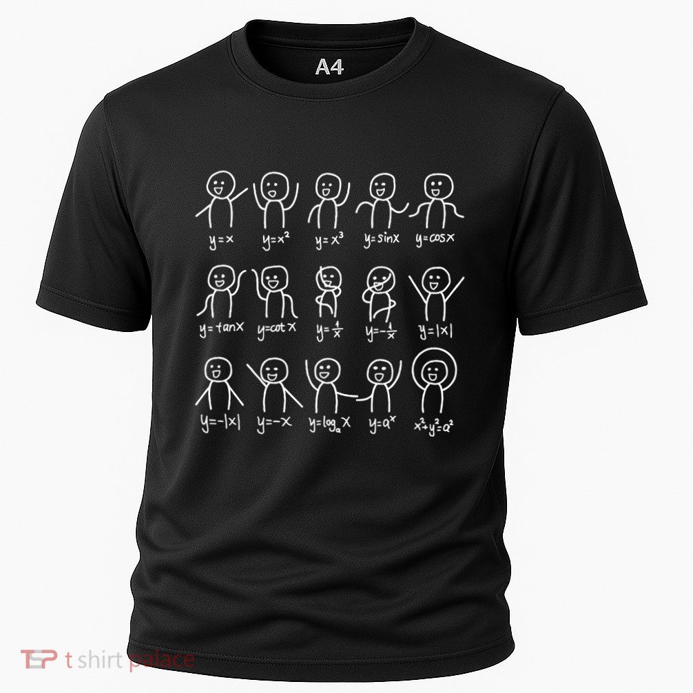 Algebra Dance Funny Graph Figures Math Equation Performance Shirt