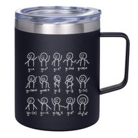 Algebra Dance Funny Graph Figures Math Equation 12oz Stainless Steel Coffee Mug